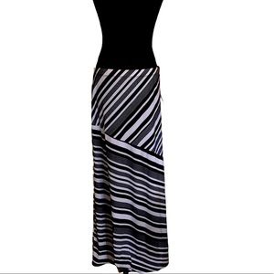 NWT Joe B black and white maxi skirt